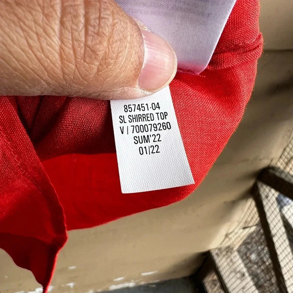 Banana Republic Red Button Down Shirt - Picture 4 of 5